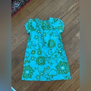 Gap kids turquoise and green shift dress size 5 - great for Spring